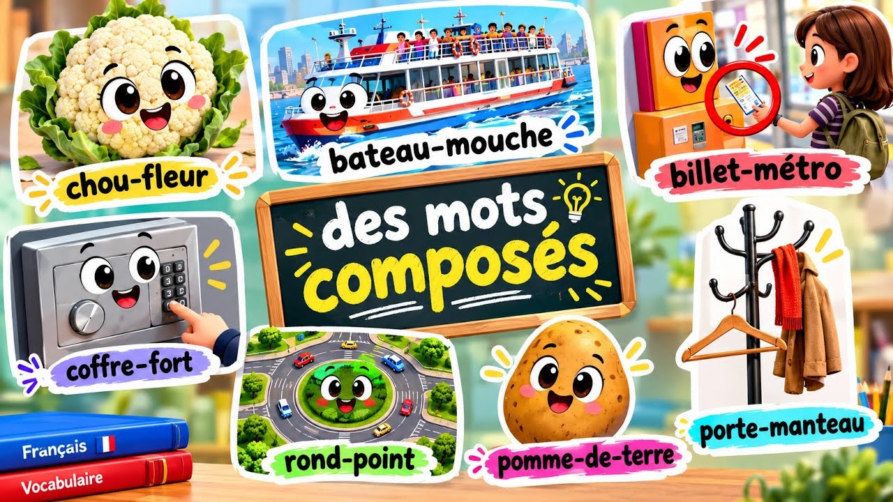 Mot Compose apprendre des mots composés les plus utilisés en français facilement ...