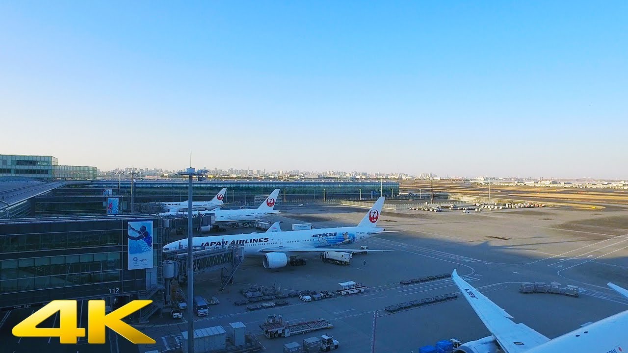Tokyo, Japon | Aéroport de in Haneda | Promenade dans l’Aéroport 4K