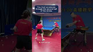 Never Hit A Weak Topspin Again  pingpongtips tabletennistricks  tabletennistutorial