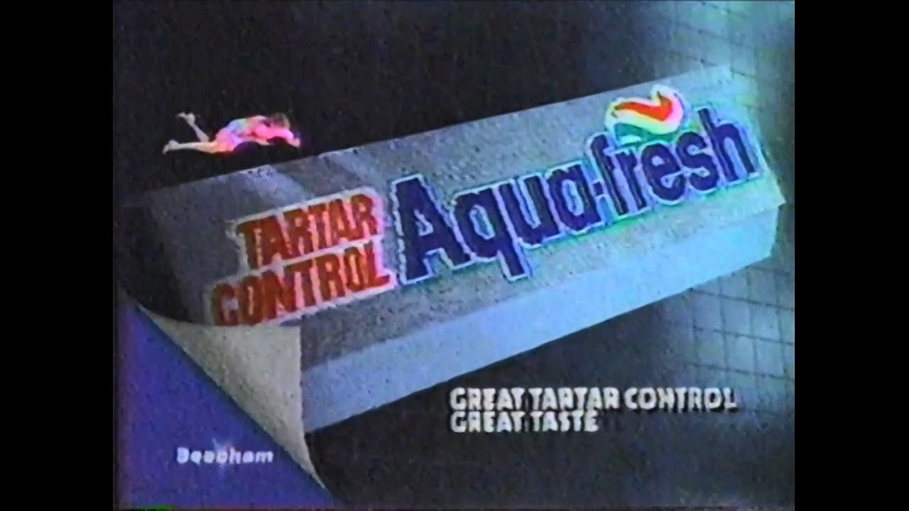 Aqua-fresh toothpaste by Beecham ad shown in 1989 - YouTube