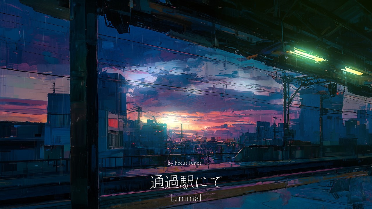[BGM / Inst] 通過駅にて2- Liminal #ai #aiart | 作業 勉強 散歩  創作活動 chillout relax etc...