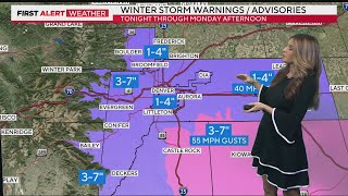Colorado weather: First Alert Weather Day as snow, cold, and wind move in