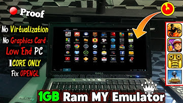 (New) Best Android Emulator 1GB RAM PC | NO GRAPHICS CARD | FIX OPENGL | NO VT | Dual Core PC