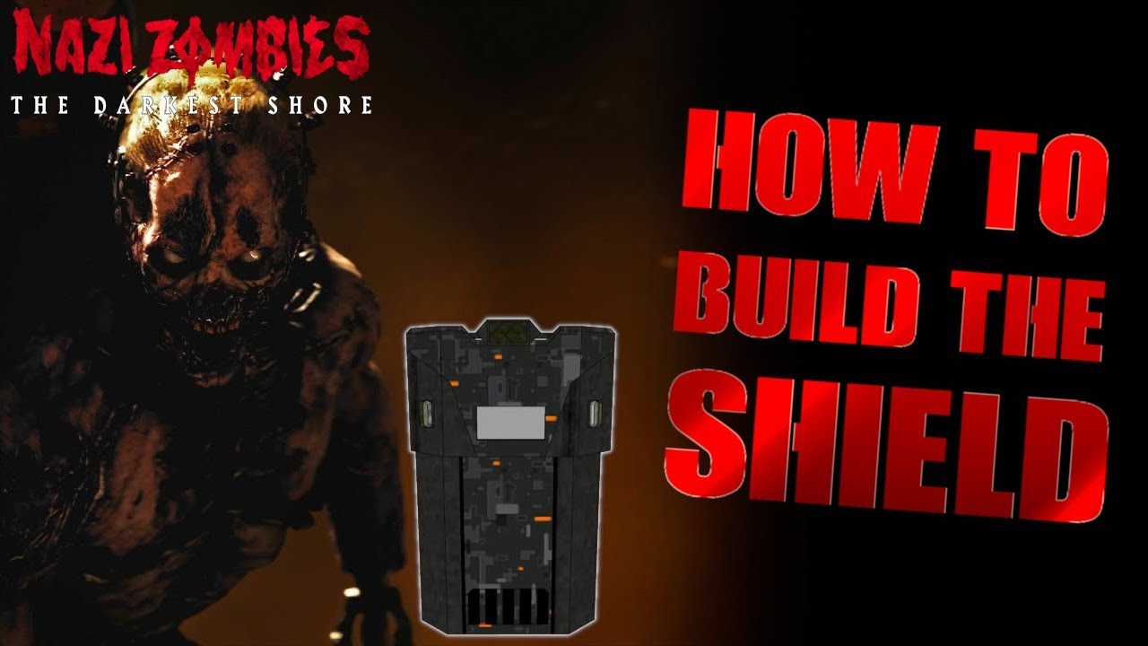 COD WW2 ZOMBIES "THE DARKEST SHORE" HOW TO BUILD THE GEISTSCHILD SHIELD