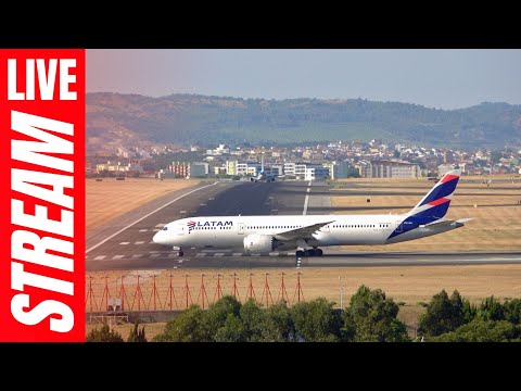 🔴 Lisbon Airport LIVE WINDY Plane Spotting
