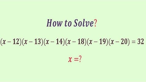 Can you Solve A Mind-Blowing Algebra  Equation | Olympiad  Question | Find All 6 solutions | x=?