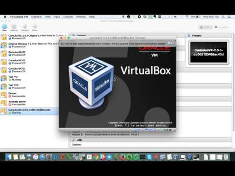 how to install Cumulus VX on Virtual Box