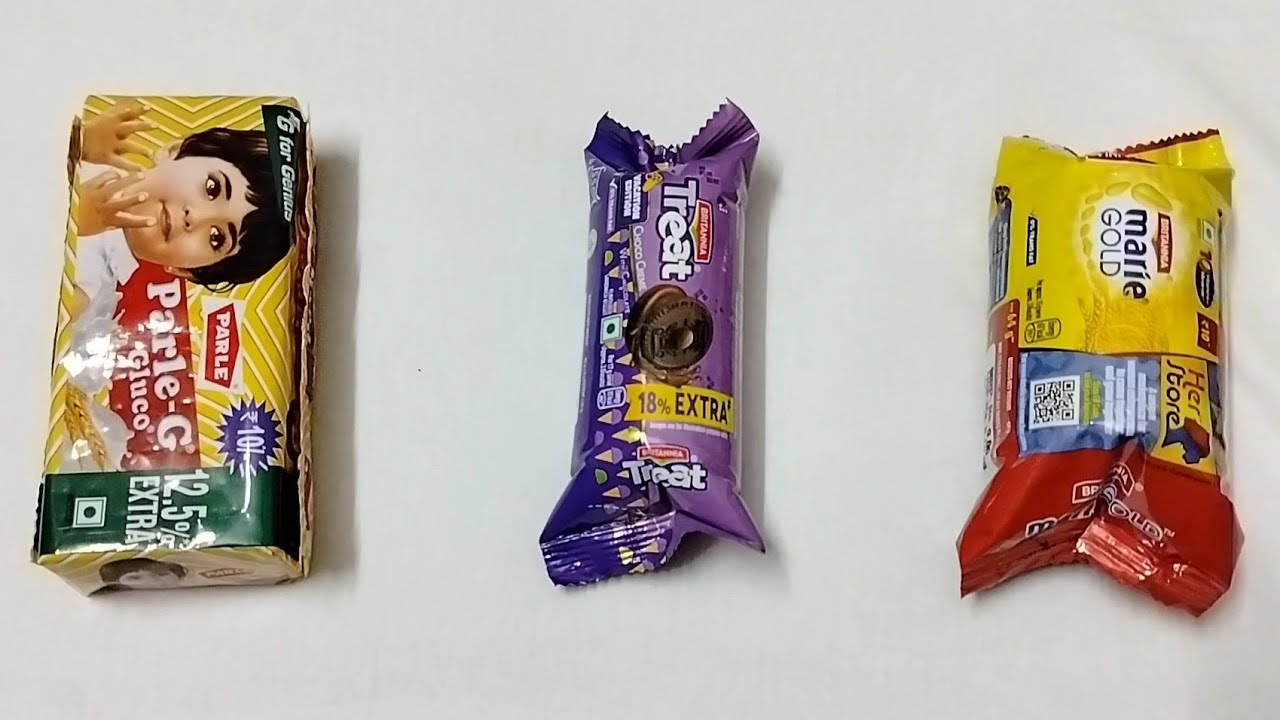 Parle-G Glucose против Treat Choco Creme против Marie Gold || Печенье 🍪🍪 || Бисквиты 🍪