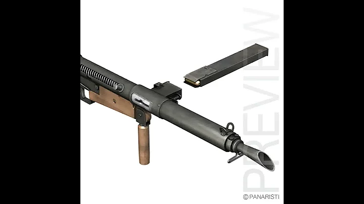 3D Model of Sten MK.I Submachine Gun Review