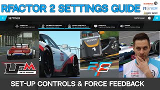 rFactor 2 Tutorial | Setting up Game Controls and FFB Force Feedback