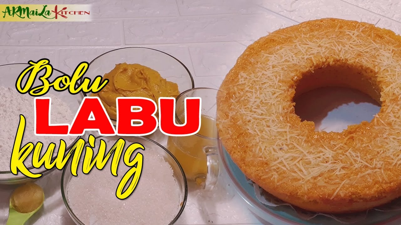Bolu Labu Kuning 4 Telur Enak dan Mudah Cara Membuatnya | Resep Kue Kekinian | ARMAILA KITCHEN
