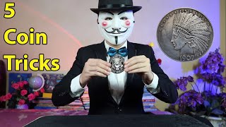 Coin 2 - Enlarge The Coin | 5 Coin Magic Tricks Revealed