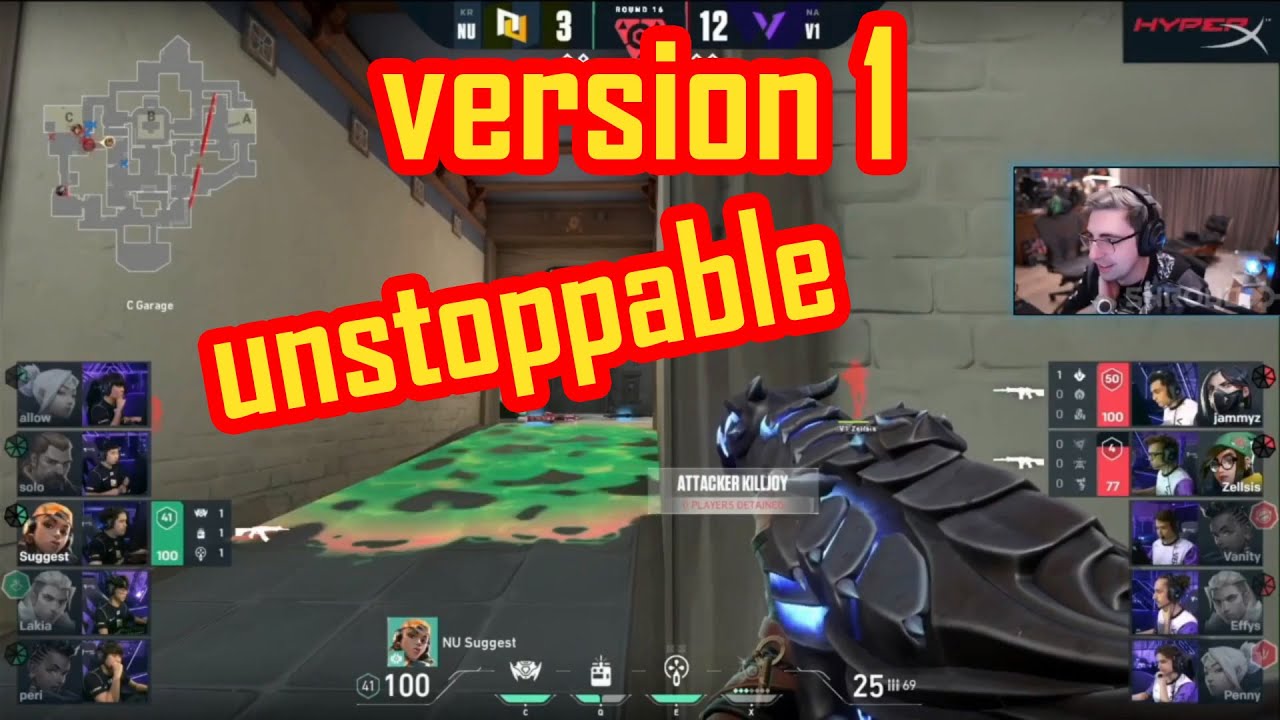 SHROUD reacts to Version1 vs NUTURN - VCT Masters Reykjavik l Valorant