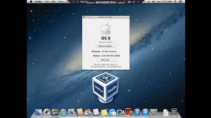 How To install Mac OS X 10.8 Mountain Lion in VirtualBox (Retail DVD) (Correct Way)