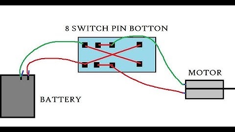 How to use 8 Pin switch button and wiring wire connections in Hindi
