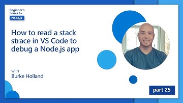 How to read a stack trace in VS Code to debug a Node.js app [25 of 26] | Node.js for Beginners