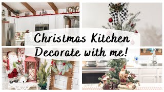 🎄CHRISTMAS KITCHEN DECORATE WITH ME 2020 | COZY FARMHOUSE CHRISTMAS DECOR | FARMHOUSE CHRISTMAS DIY