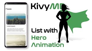 Details KivyMD. List with Hero Animation effect Guide