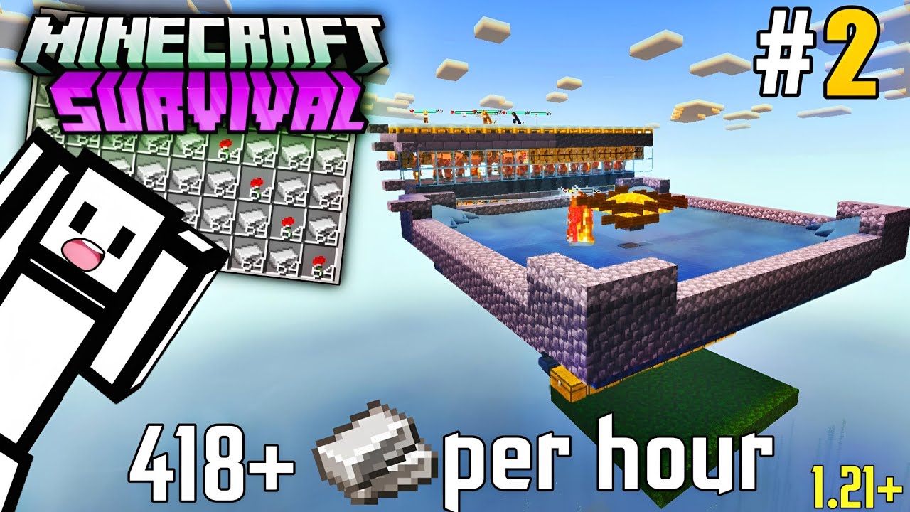 best iron farm in minecraft pe 🔥 survival series #2 - YouTube