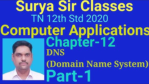 12th STD Computer Application-DNS part1