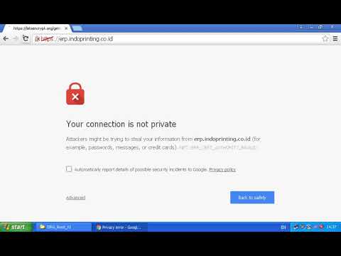 youtube security certificate error