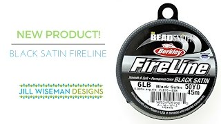 Fireline Black Satin 0.12 mm / 4LB - 15 yard / 13.7 m 