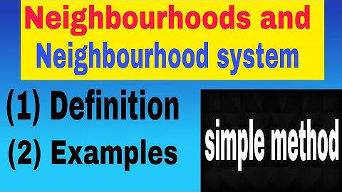 Neighbourhoods and neighbourhood system of a point definition and examples/ Amir maths tutorial
