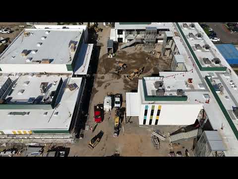 Oak Ridge Elementary drone footage of new campus construction - video from Scusd