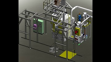 MAYFLAY Overhead Rail Spinner Double Hangers Shot Blasting Machine