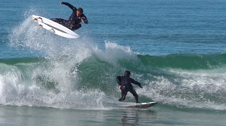 Pro Surfers rip T-Street 2020 - Griffin Colapinto,...