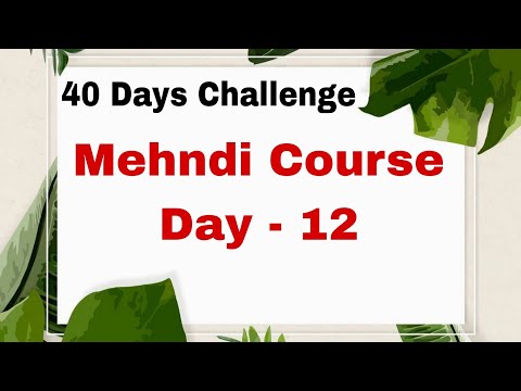Mehndi class-12 Mehndi vines for beginners | Learn basic mehndi designs | Nandini'smehndi
