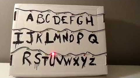 Stranger Things Alphabet Wall - Made With Arduino!