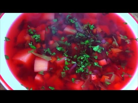 Borș de cartofi cu sfeclă roșie - YouTube