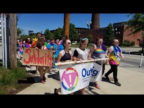 First LGBTQ Pride event held in Lewiston and Auburn on Saturday - YouTube