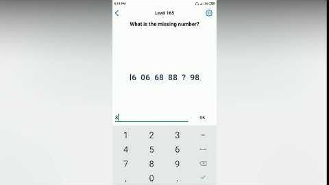 Easy Game - What is the missing number? - Level 165 solution