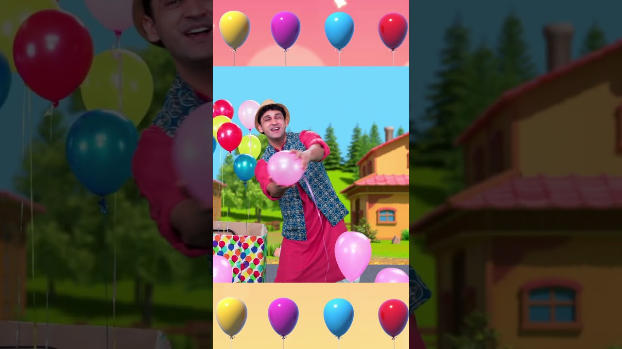 Gubbare Wala - गुब्बारे वाला 🎈Fun with Colourful Balloons and Rhymes!