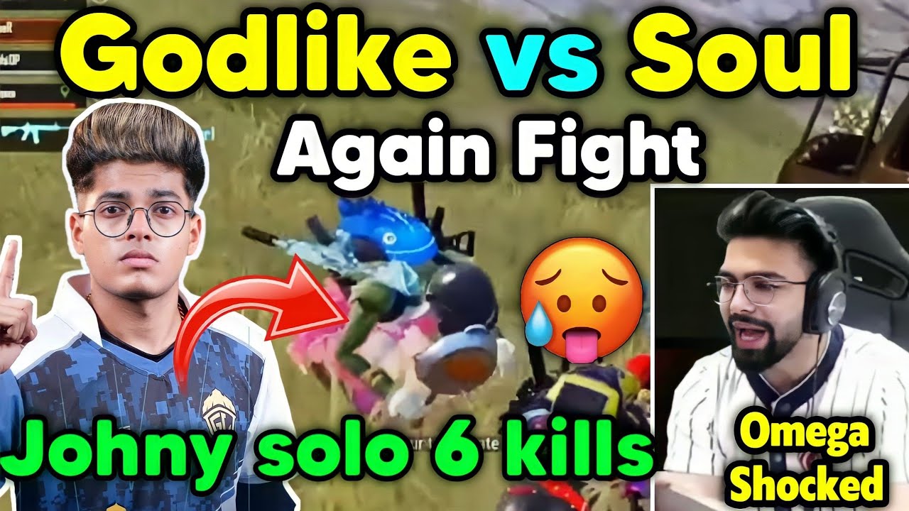 Godlike vs Soul again latest fight 🔥 Jonathan solo 6 kills and Zgod vs ...