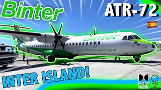 🟢BINTER ATR-72 Flight Tenerife - Gran Canaria (HDR10+ Dolby Vision Trip Report)