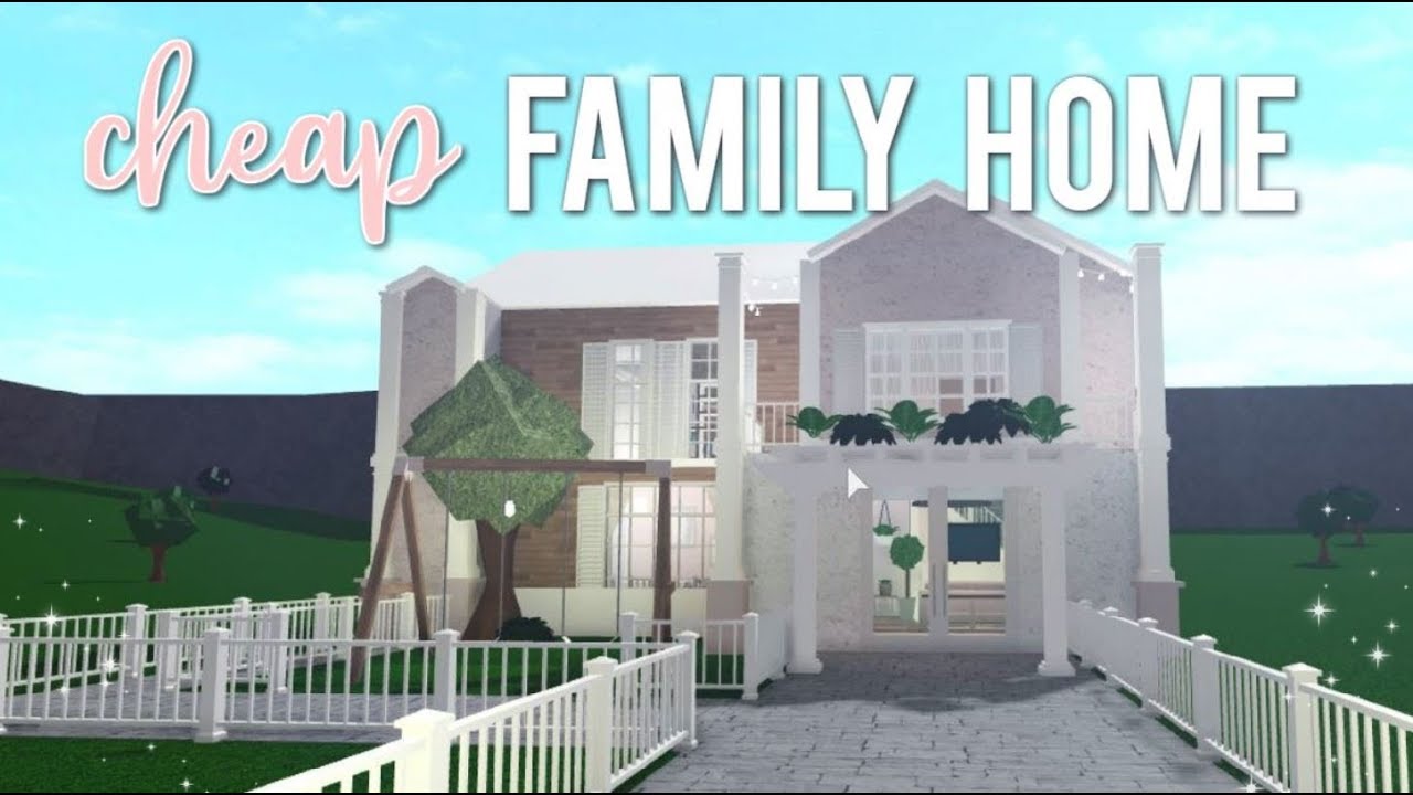 Bloxburg Cheap 2 Story Blush Family Home 45k Youtube
