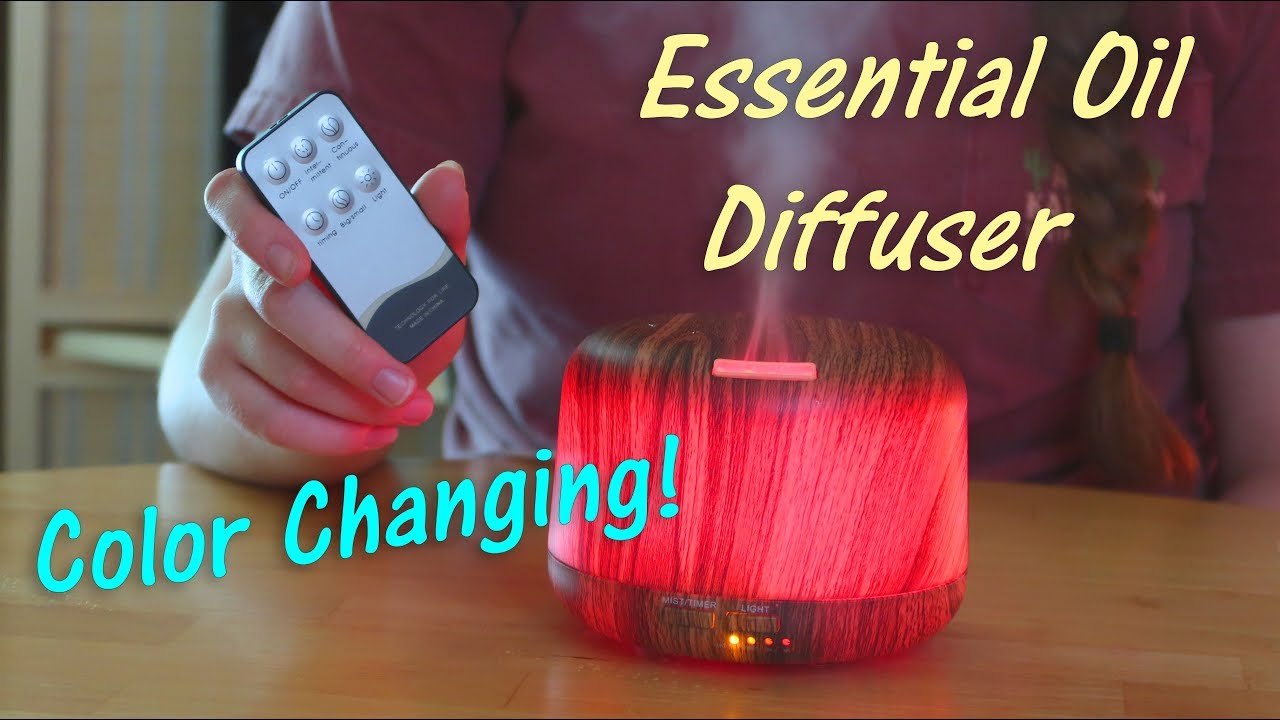 ALOVECO Essential Oil Diffuser🌺 Color-Changing w/Remote Control 👈 - YouTube