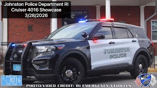 Johnston Police Department RI Cruiser 4016 Showcase 2025 Ford Police Interceptor Utility