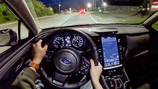 2023 Subaru Legacy Sport - POV Night Drive (Binaural Audio)