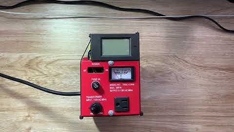 Modified Variac with digital meter