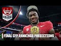 Predicting the FINAL CFP rankings 🏆 | ESPN College Football