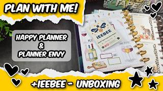 Plan With Me 🥰Happy Planner + Planner Envy using NEW IEEBEE Washi Tape!