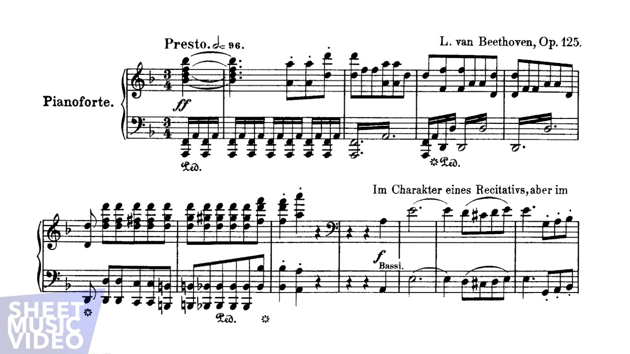 Beethoven 9th Symphony Choral 'Ode to Joy' 4th Movement - YouTube