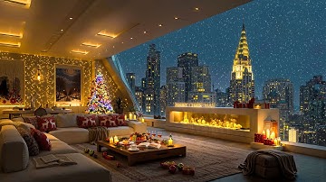 Luxury Apartment Ambience with Elegant Piano Jazz | Peaceful Christmas Retreat for Happy Holiday