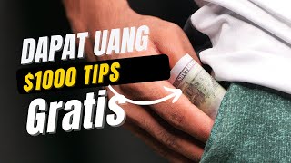 【Prank】Dapat uang gratis | Tip 1000 Dollars 😱