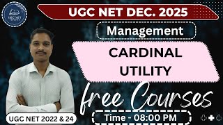 Cardinal Utility | Managerial Economics | UGC NET Management #ugcnet2025 #ugcnetbooster