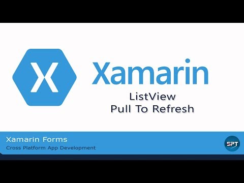 Pull To Refresh in ListView - Xamarin Forms in Hindi